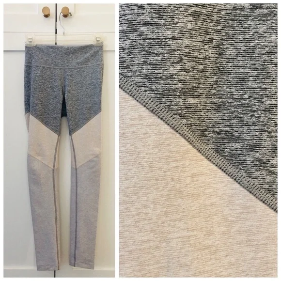 Outdoor Voices x Allbirds Tri-Color Gray Whiteout 7/8 Springs Leggings, sz. XS - Picture 10 of 16